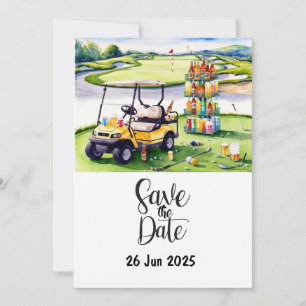 Golf  Birthday Party decoration on the course  Invitation