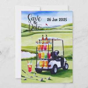 Golf  Birthday Party decoration on the course  Invitation