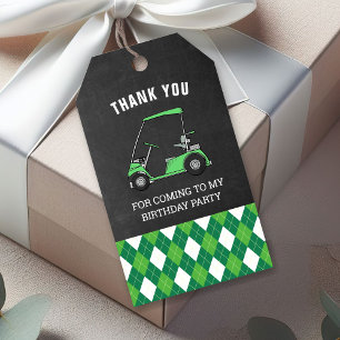 Golf Birthday Party Favour Gift Tags