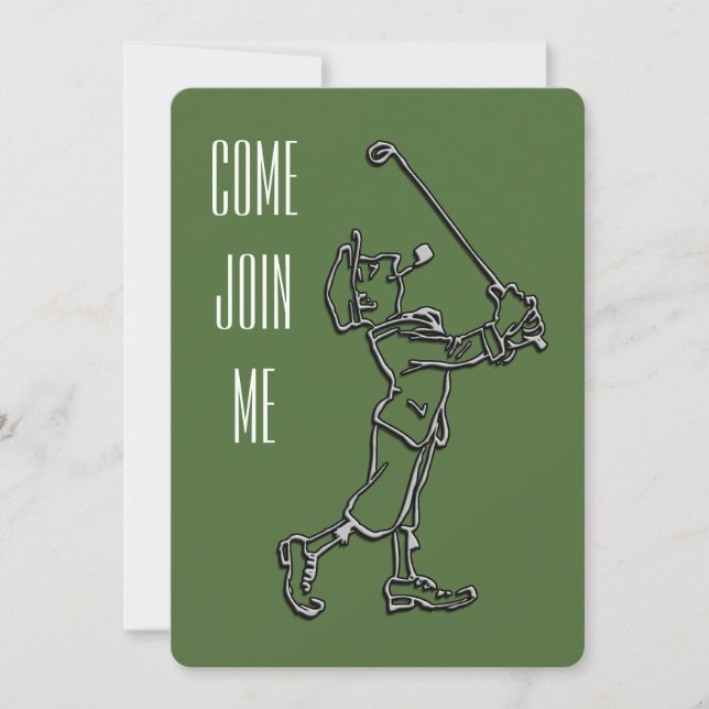 Golf Birthday Party Invitation (Front)