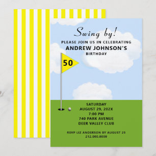 Golf Birthday Party Invitation