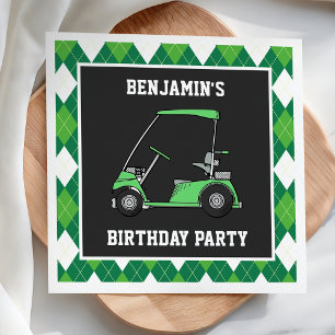 Golf Birthday Party Paper Napkin