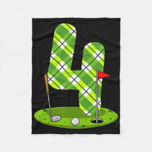 Golf Birthday Shirt For Kids 4th Birthday Party Go Fleece Blanket