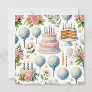 Golf Birthday themed for Lady Girl Pink Lover