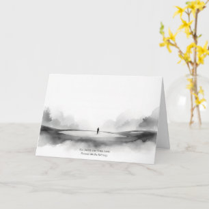 Golf Black and White Golf Sympathy Card Sorry 