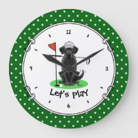 Golf Black Labrador Retriever Dog - Cute
