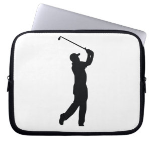Golf Black Silhouette Shadow Laptop Sleeve