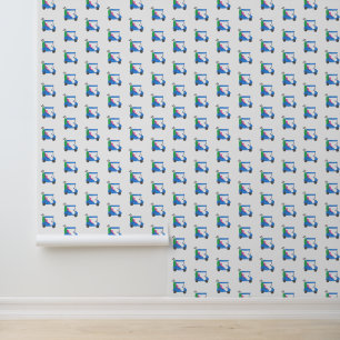 Golf Blue Golfcart Golfer Preppy Wallpaper