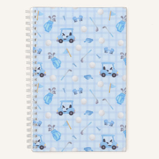 Golf Blue Notebook