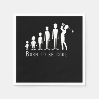 Golf Born To Be Cool Golf Player Sportsman Gift Napkin