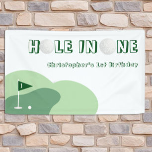 Golf Boy 1st Birthday Banner