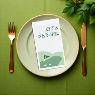Golf Boy 1st Birthday Napkin