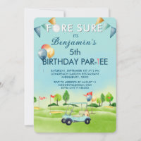 Golf Boy 5th Birthday Par-Tee