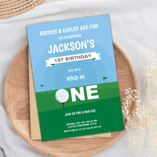 Golf Boy Birthday Invitation (Golf Boy Birthday Invitations)