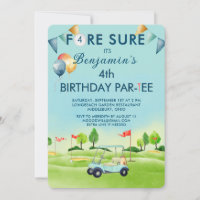 Golf Boy Fourth 4th Birthday Par-Tee  