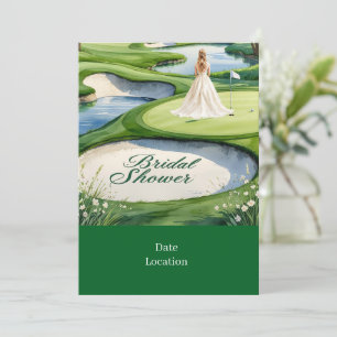 Golf Bridal Shower Invitation