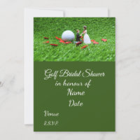 Golf Bridal Shower with golf ball  Save the Date