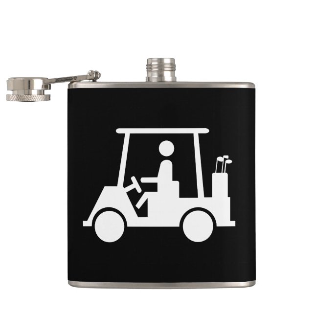 Golf Buggy Hip Flask (Opened)