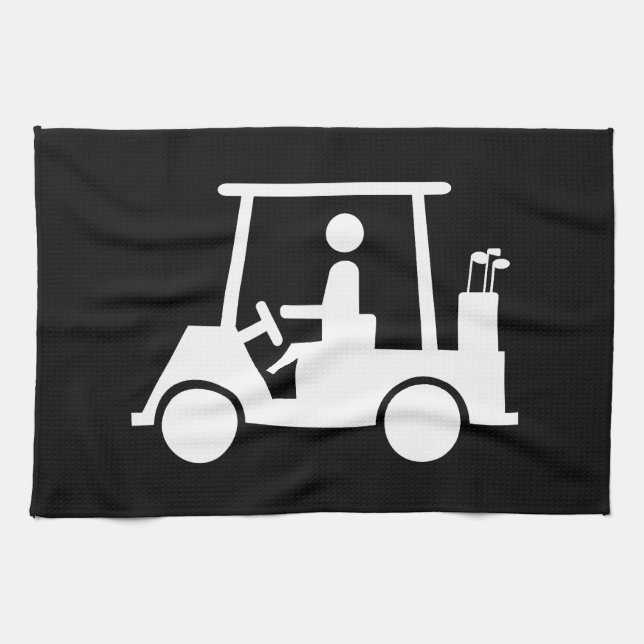 Golf Buggy Tea Towel (Horizontal)