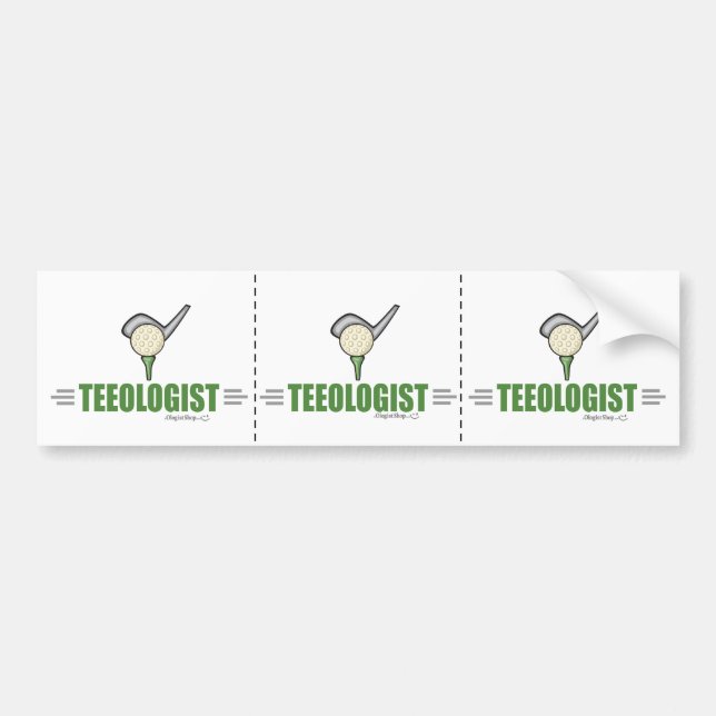 Golf Bumper Sticker (Front)