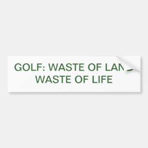 GOLF BUMPER STICKER