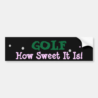 GOLF BUMPER STICKER