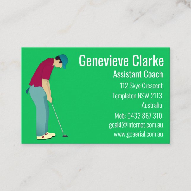 Golf Business Card (Front)