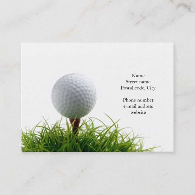 Golf business card (Front)