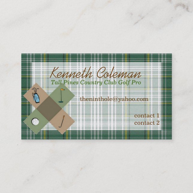 Golf Business Card (Front)