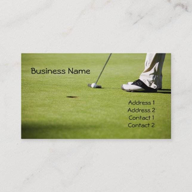Golf business card (Front)