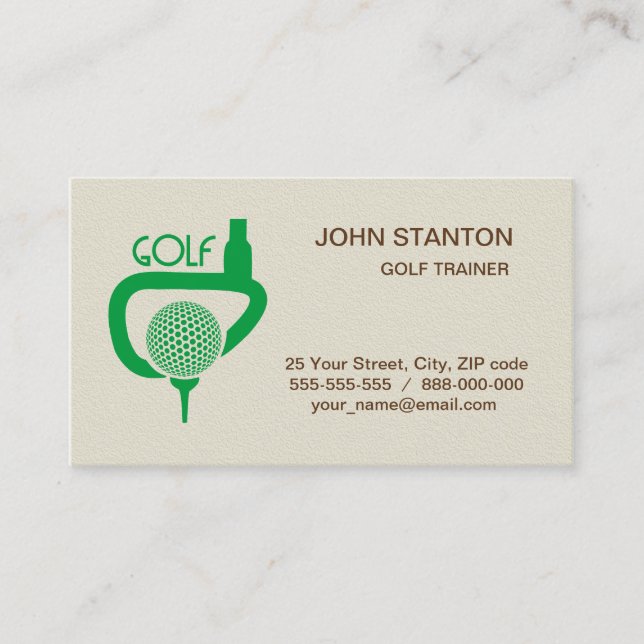 Golf Business Card (Front)