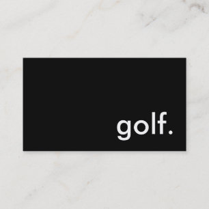 golf. business card