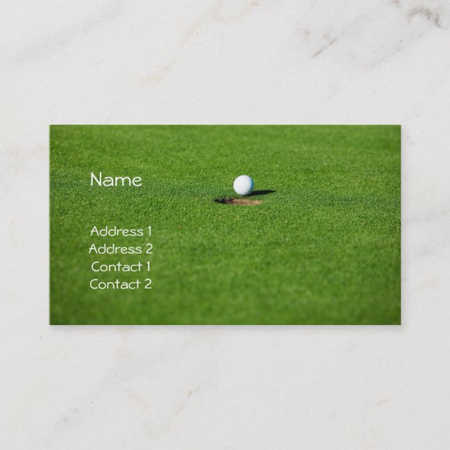 Golf business card (Front)