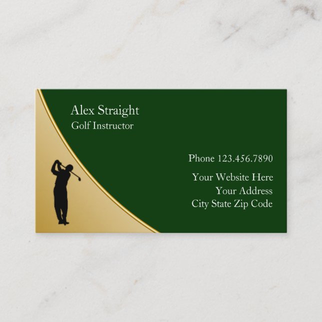 Golf Business Cards (Front)