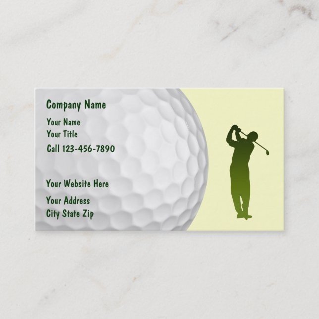 Golf Business Cards (Front)