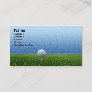 Golf Business Cards