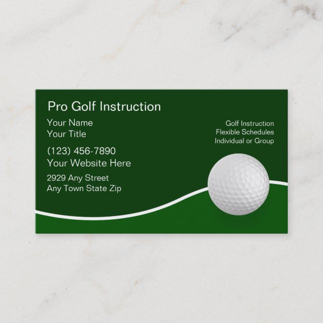 Golf Business Cards (Front)