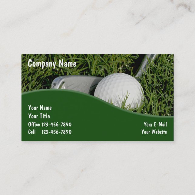 Golf Business Cards (Front)
