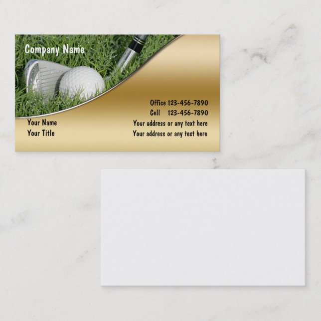 Golf Business Cards (Front/Back)