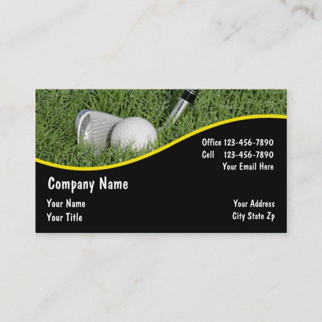 Golf Business Cards (Front)