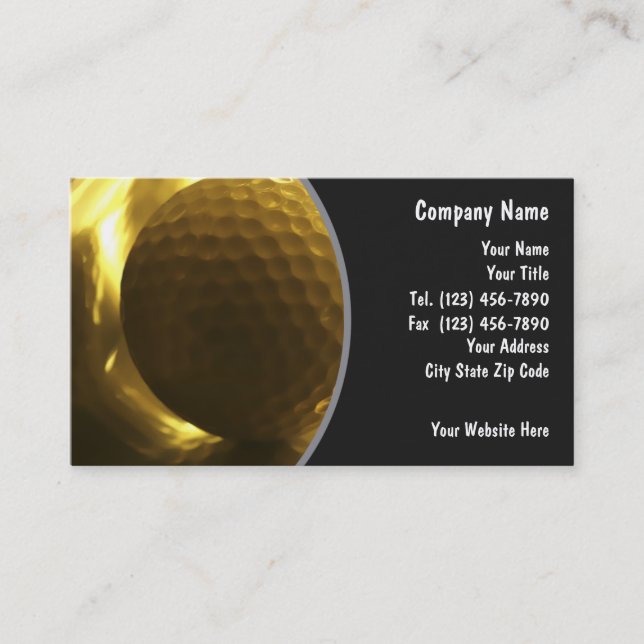Golf Business Cards (Front)