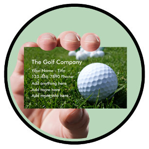 Golf Business Or Services Business Card