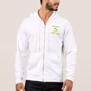 Golf Caddy for Life Quote Lime Green Hoodie