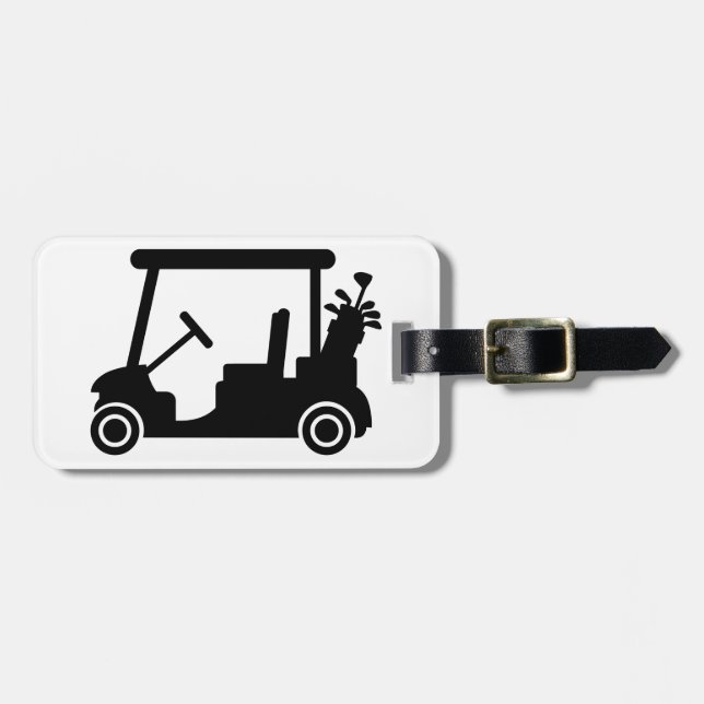 Golf car luggage tag (Front Horizontal)