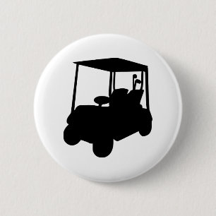 Golf Cart 6 Cm Round Badge
