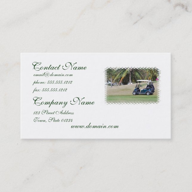 Golf Cart Business Card (Front)
