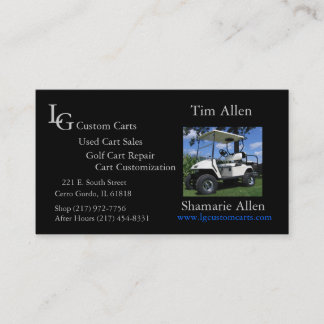 Golf Cart Business Card