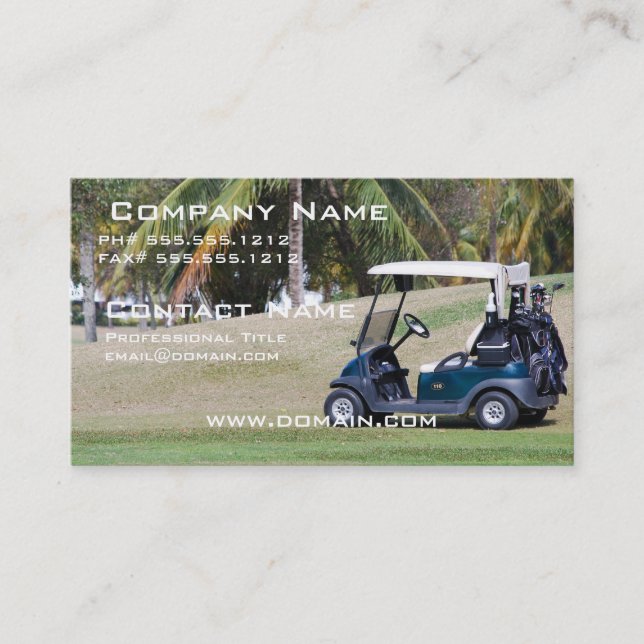 Golf Cart Business Card (Front)