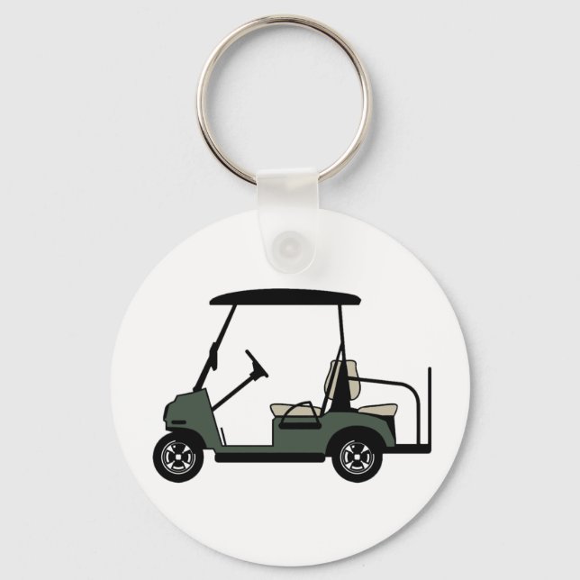 Golf Cart Button Keychain (Front)