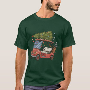 Golf Cart Christmas Tree Golf Lover Gift T-Shirt